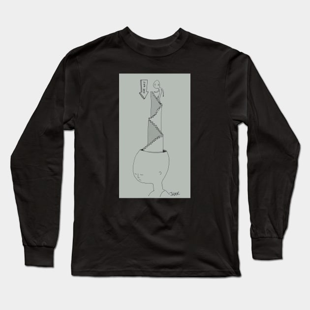 One way Long Sleeve T-Shirt by Loui Jover 